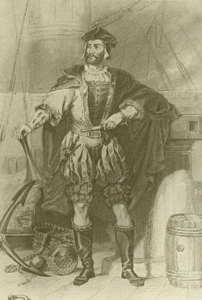Jacques Cartier (1494-1557, Fransız kaşif) by English School