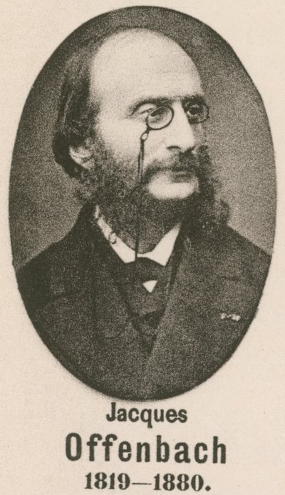 Jacques Offenbach (gravür) by English School
