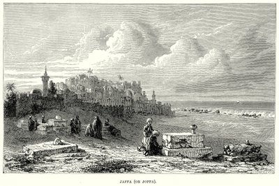 Yafa (veya Joppa) (gravür) by English School
