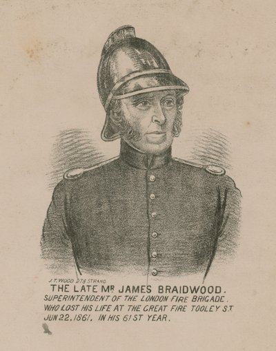 James Braidwood, Londra İtfaiye Müfettişi by English School