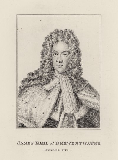 James Radcliffe, Derwentwater Kontu (gravür) by English School