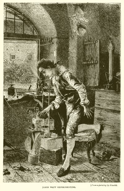 James Watt Deneyi by English School