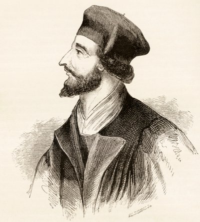 Jan Hus, c.1865 by English School