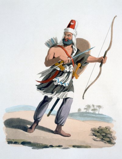 Arabistanlı Yeniçeri, The Military Costume of Turkey, 1830