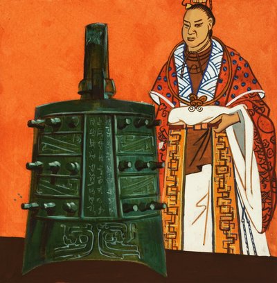 çan ile Japon adam by English School