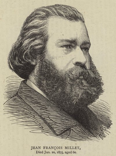 Jean François Millet (gravür) by English School