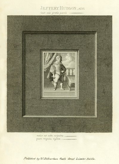 Jeffery Hudson, cüce by English School