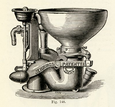 Jennings Bramah Vana Klozetini Geliştirdi, 1870 by English School