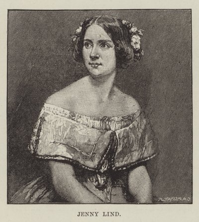Jenny Lind (gravür) by English School