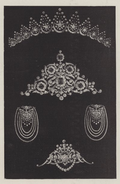 Mücevherler ve Montajları (gravür) by English School