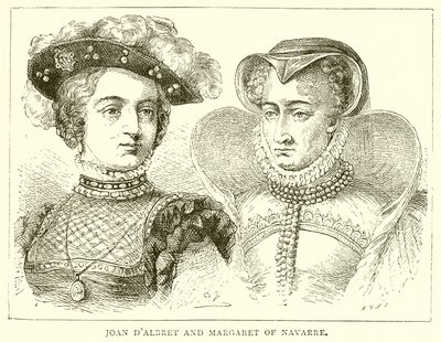 Joan DAlbret ve Navarre'lı Margaret by English School