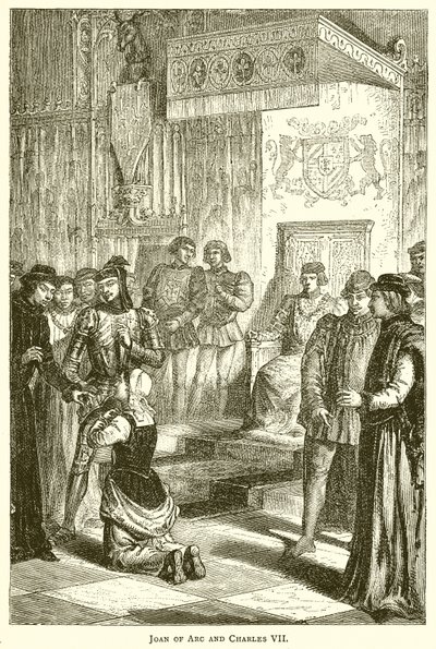 Joan of Arc ve Charles VII by English School