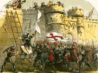 Joan of Arc Tournelles kalesinde by English School