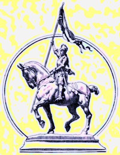 Joan of Arc, İngiltere Tarihi için H. O. Arnold-Forster tarafından yapılan çizim, 1897