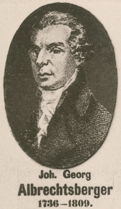 Johann Georg Albrechtsberger (gravür) by English School