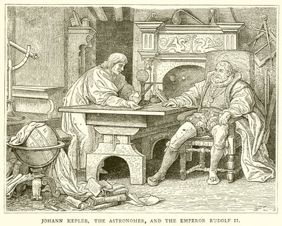 Johann Kepler, Astronom ve İmparator Rudolf II by English School