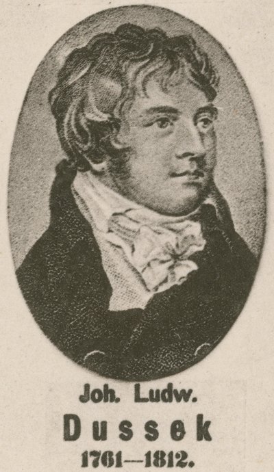 Johann Ludwig Dussek (gravür) by English School