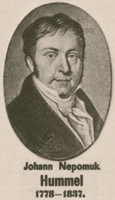 Johann Nepomuk Hummel (gravür) by English School