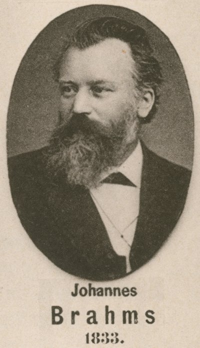 Johannes Brahms (gravür) by English School