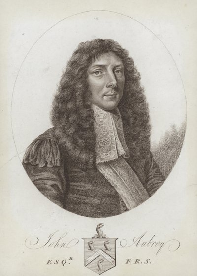 John Aubrey, İngiliz antikacı, doğa filozofu ve yazar by English School
