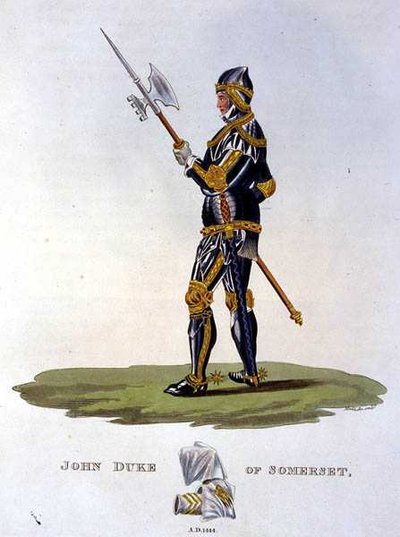 John Beaufort, Somerset Dükü (1403-44) 1444, W. Maddocks tarafından oyulmuş, Samuel Rush Meyrick tarafından 