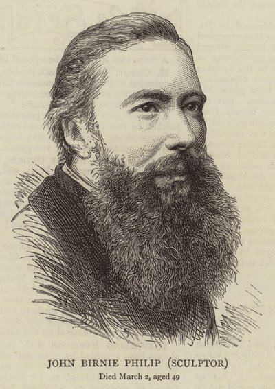 John Birnie Philip, Heykeltıraş (gravür) by English School
