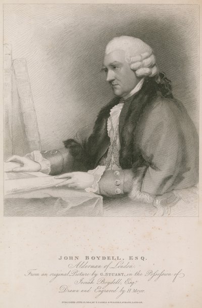 John Boydell, Londra Meclis Üyesi by English School