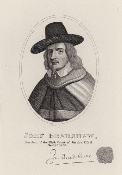 John Bradshaw (gravür) by English School