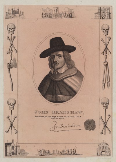 Yüksek Adalet Divanı Başkanı John Bradshaw, 22 Kasım 1695