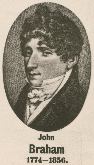 John Braham (gravür) by English School