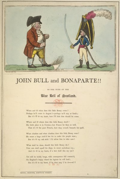 John Bull ve Bonapart by English School
