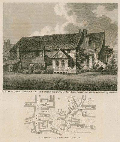 John Bunyans toplantı evi, Zoar Caddesi, Gravel Lane, Southwark by English School