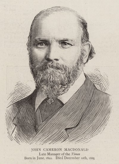 John Cameron Macdonald (gravür) by English School