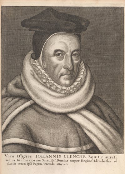 John Clenche, İngiliz Kanunlarının Tarihsel Anıtlarından William Dugdale, Londra 1666 by English School