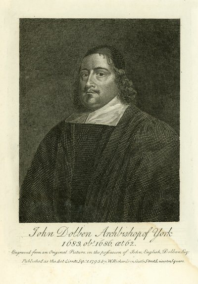 John Dolben, York Başpiskoposu by English School