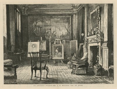 John Everett Millais evde by English School