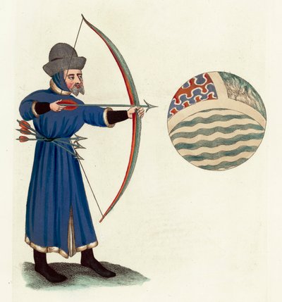 John Gower (renkli gravür) by English School
