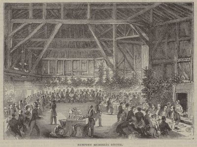 Kendisine bir anıt dikilmesiyle bağlantılı olarak düzenlenen John Hampden Anma Yemeği by English School