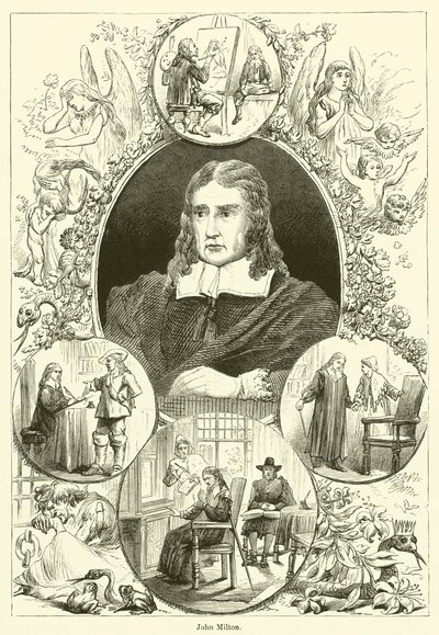 John Milton (gravür) by English School