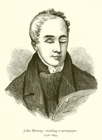 John Murray, bir gazete okuyor by English School