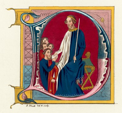 John Of Gaunt, Lancaster Dükü (renkli gravür) by English School