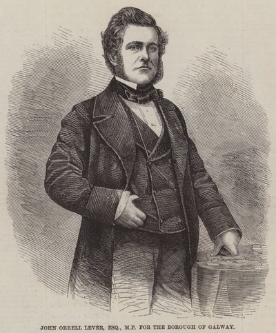 John Orrell Lever, Esquire, Galway Beldesi Milletvekili (gravür) by English School