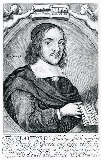 John Playford (1623-c.1686) (gravür) by English School