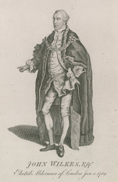 John Wilkes, Londra Belediye Meclisi Üyesi seçildi, 2 Ocak 1769 by English School