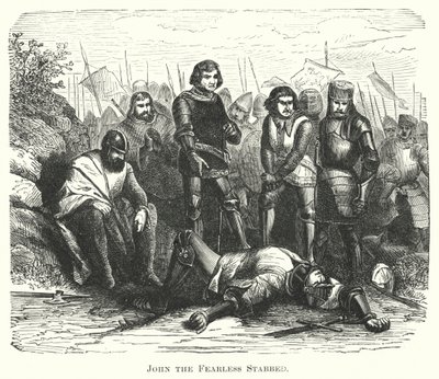 Korkusuz John Bıçaklandı (gravür) by English School