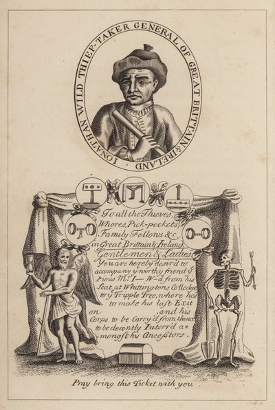 Büyük Britanya ve İrlanda Jonathan Wild Thief-Taker General by English School