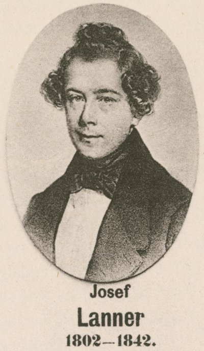 Josef Lanner (gravür) by English School