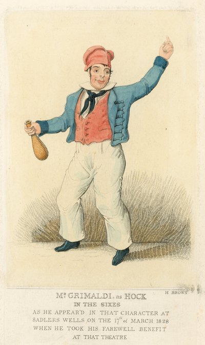 Hock olarak Joseph Grimaldi by English School