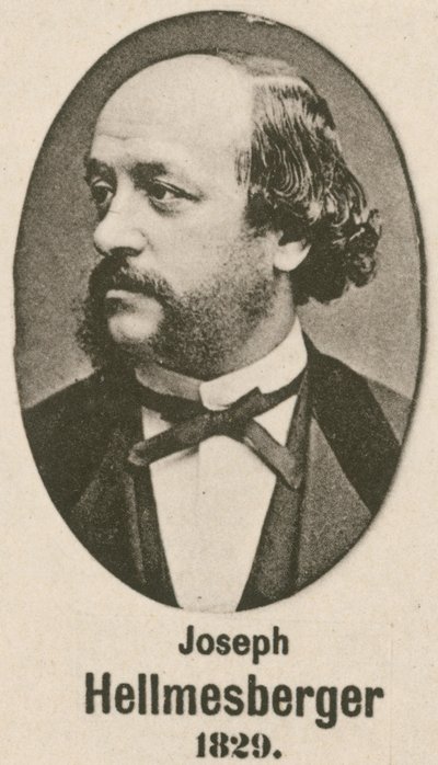 Joseph Hellmesberger (gravür) by English School