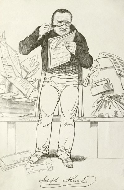 Joseph Hume, İskoç doktor, politikacı ve Radikal MP (gravür) by English School